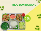 Thực đơn suất ăn công nghiệp 30k